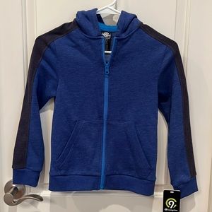 Boy’s Blue Zip Hooded Fleece - S 6/7